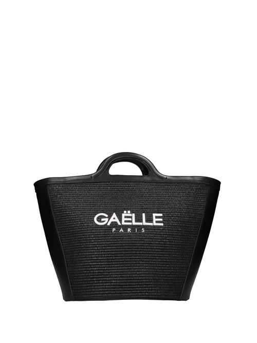 Borsa in ecopelle e raffia GAëLLE PARIS | GAACW02231NERO