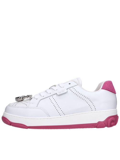 Leather sneakers GCDS | CC94U460084BIANCO-FUXIA