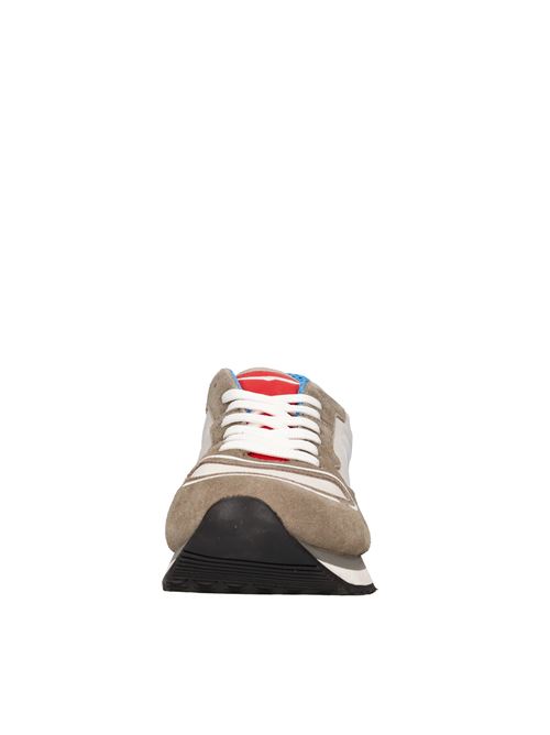 Sneakers in camoscio e tessuto GUARDIANI | AGM008810MARRONE-BEIGE-BIANCO