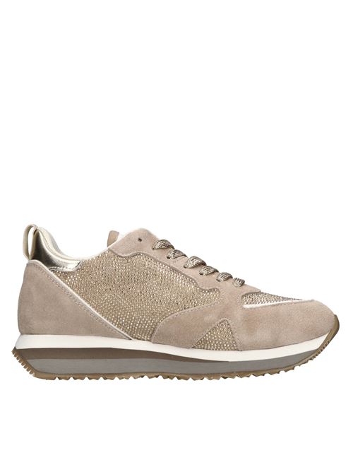 Suede and fabric sneakers GUARDIANI | AGW006217BEIGE-PLATINO
