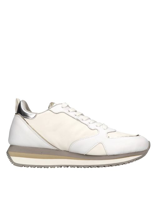 Sneakers in pelle e tessuto GUARDIANI | AGW310001BIANCO