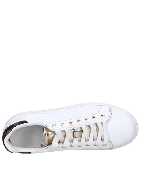 Sneakers in pelle GUESS | FL7BNNLEA12BIANCO-NERO