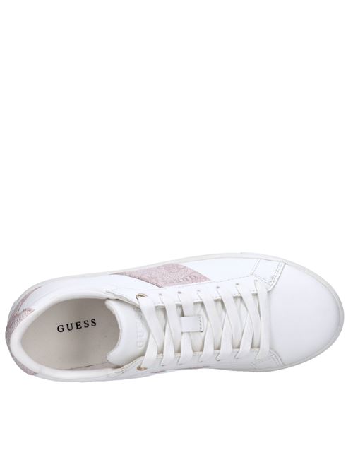 Sneakers in ecopelle GUESS | FL7TODELE12BIANCO-ROSA