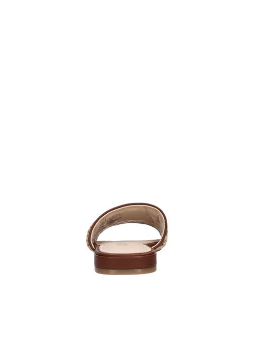 Mules in leather and fabric GUESS | FLGTARELE19MARRONE