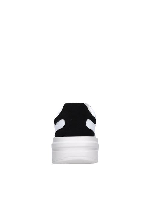 Sneakers in pelle ed ecopelle GUESS | FLJELBLEA12BIANCO-NERO