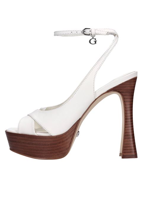 Leather sandals GUESS | FLJNALEA03IVORY