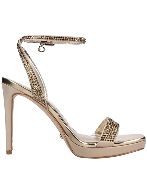 Sandali in raso e strass GUESS | FLJZACSAT03ORO