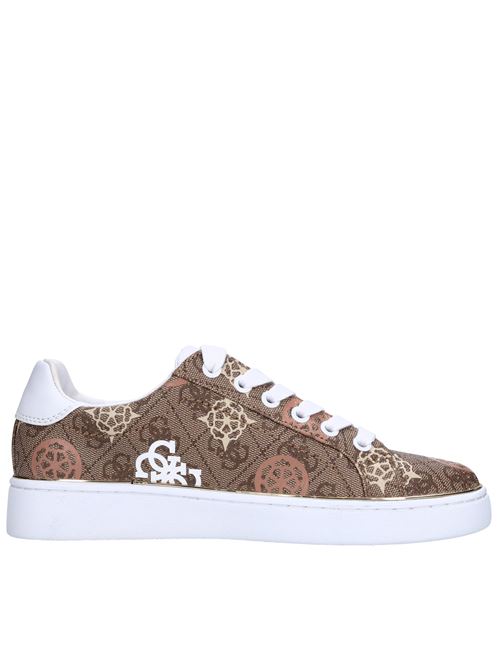 Sneakers in ecopelle GUESS | FLPB10FAL12MARRONE-ROSA-BIANCO