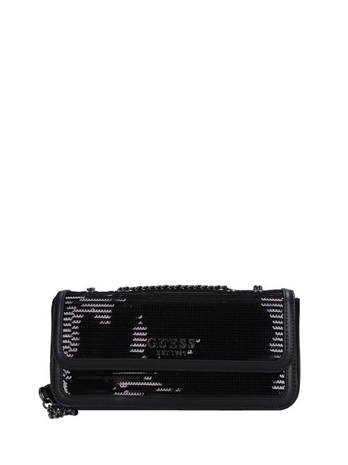 Borsa in ecopelle e paillettes GUESS | HWEM920321NERO