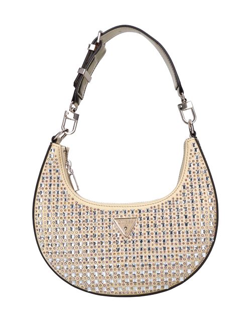 Borsa in ecopelle tessuto e strass GUESS | HWIG920501ORO