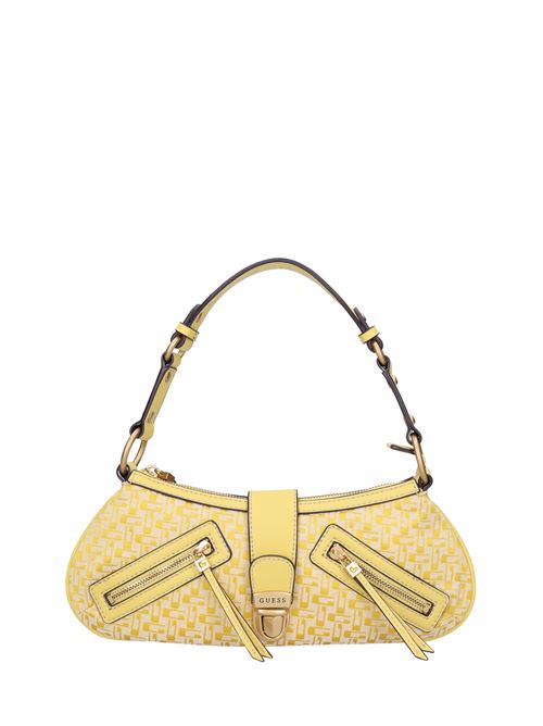 Borsa in ecopelle e tessuto GUESS | HWJA8966180LIMONE