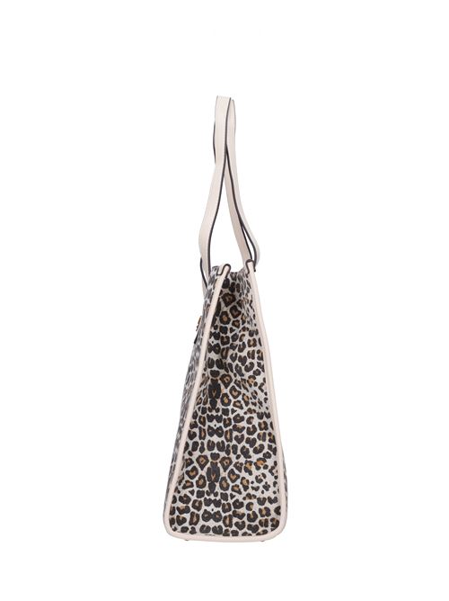Borsa in tessuto ed ecopelle GUESS | HWLA8654240LEOPARDATO