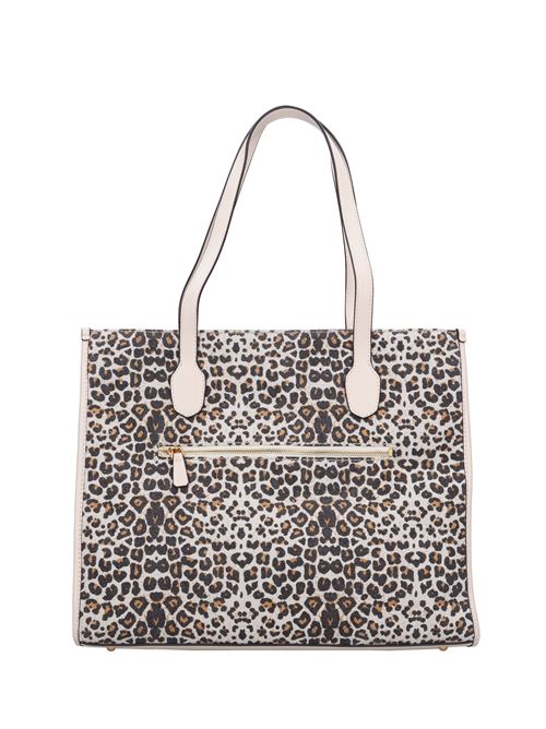 Borsa in tessuto ed ecopelle GUESS | HWLA8654240LEOPARDATO