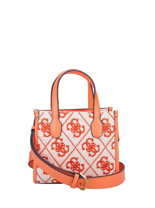 Borsa in ecopelle e tessuto GUESS | HWSE8665770ARANCIO