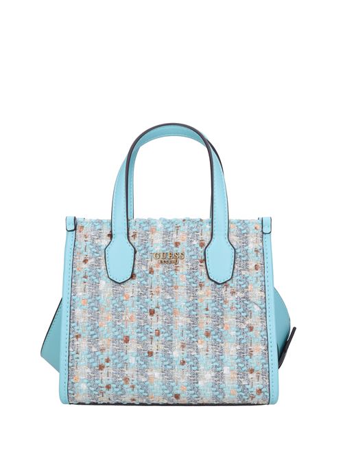 Borsa in tessuto ed ecopelle GUESS | HWTA8665770ACQUA