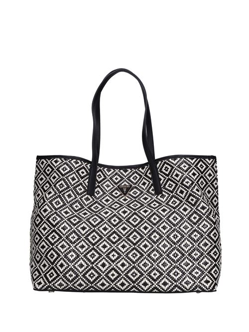 Borsa in ecopelle e rafia GUESS | HWWR931829NERO
