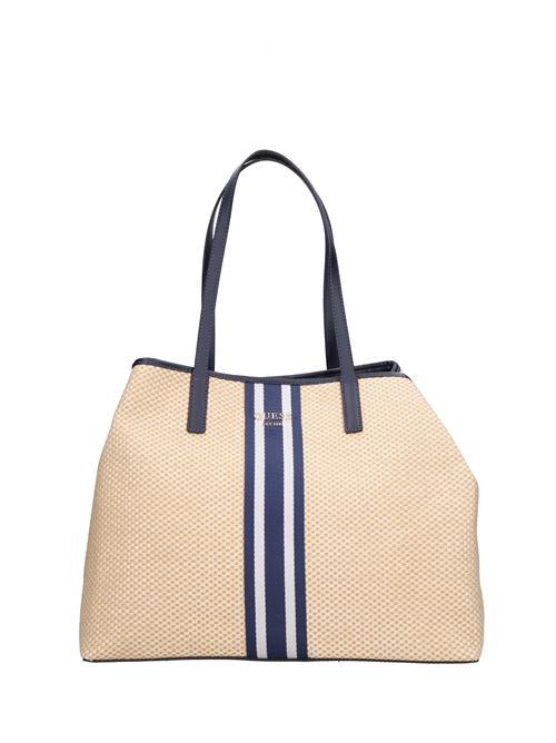 Borsa in ecopelle e rafia GUESS | HWWS699524NAVY