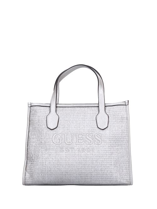 Borsa in ecopelle e tessuto GUESS | HWWY866522ARGENTO