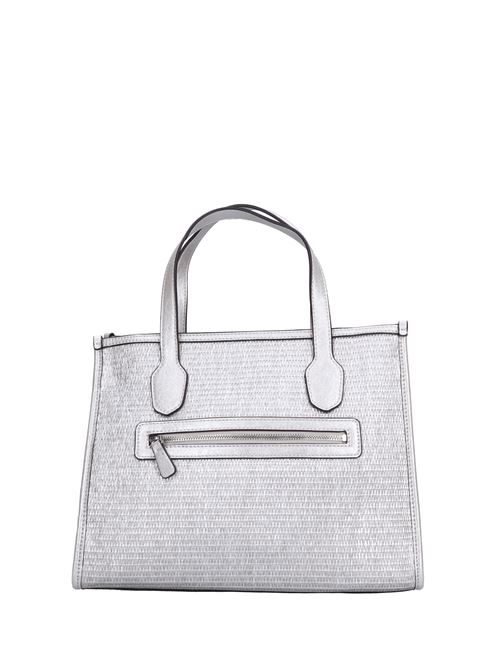 Borsa in ecopelle e tessuto GUESS | HWWY866522ARGENTO