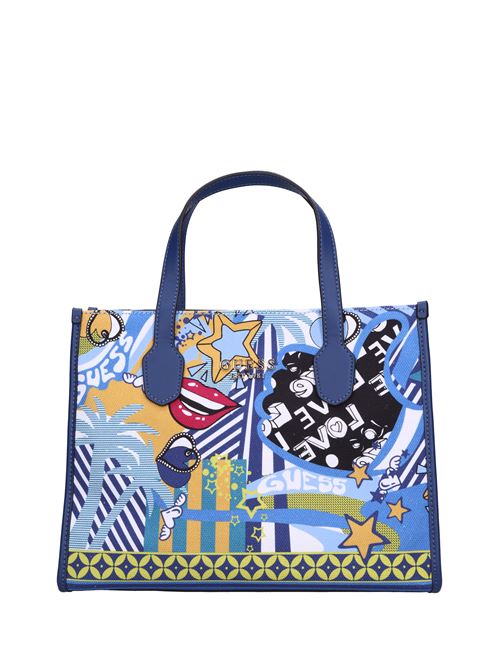 Borsa in tessuto ed ecopelle GUESS | HWXG866522BLU