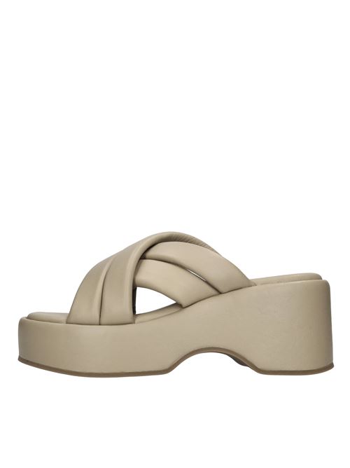 Mules modello TRESSY in pelle HABILLE' | TRESSYTAUPE