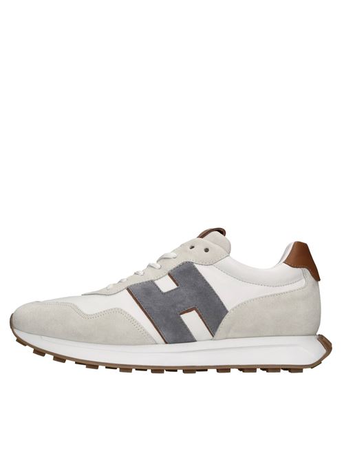 Sneakers in camoscio e tessuto HOGAN | HXM6010EH41QDA1P18BIANCO-BEIGE-GRIGIO-MARRONE