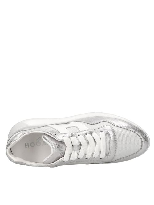 Multi-material sneakers HOGAN | HXW3710AP31R0351ARGENTO-BIANCO