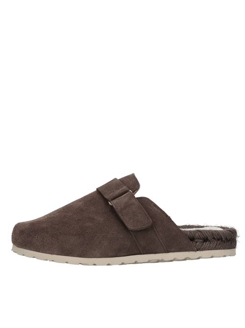 Suede sabot MANEBI' | R58BMARRONE