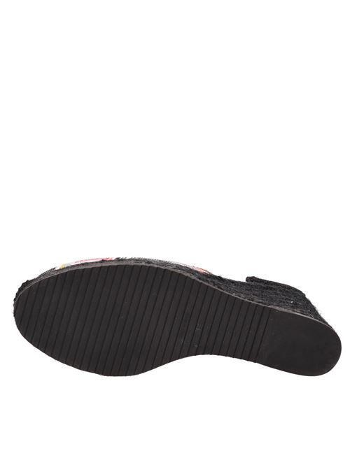 Zigzag fabric and leather wedges MISSONI | M25_001MULTICOLOR