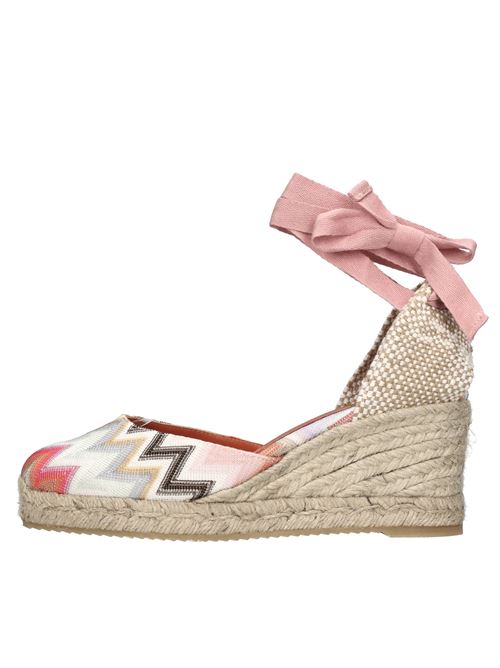 Zigzag fabric and leather wedges MISSONI | M25_002MULTICOLOR