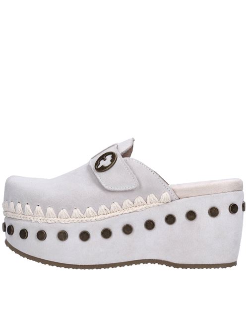 Sabot in camoscio MOU | MU.SW611001ABIANCO