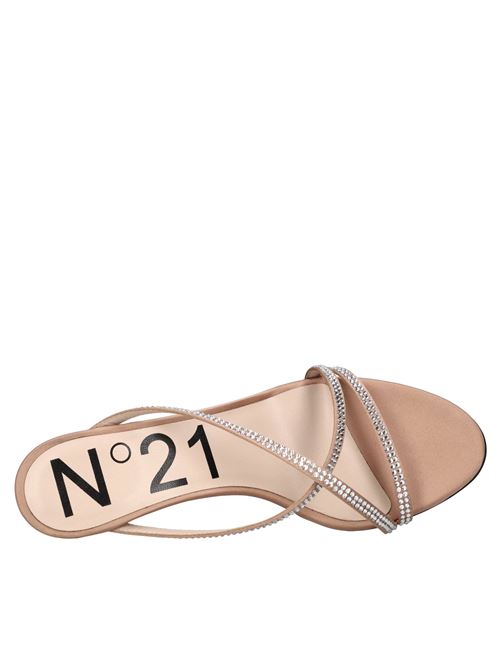Mules in raso e pelle N°21 | CPXNV15071-X033ROSA