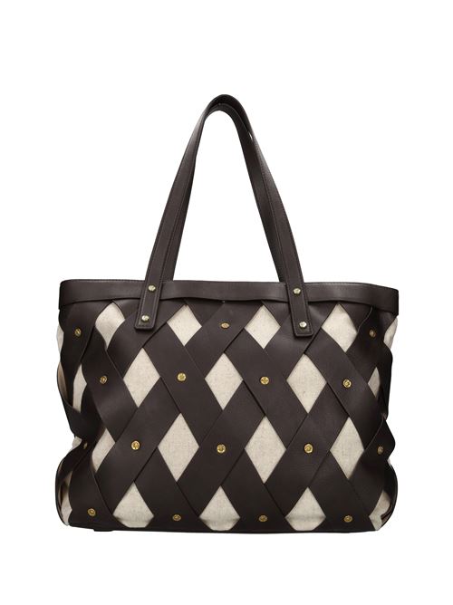 Borsa in pelle e tessuto NANNINI | 18631SIGARO
