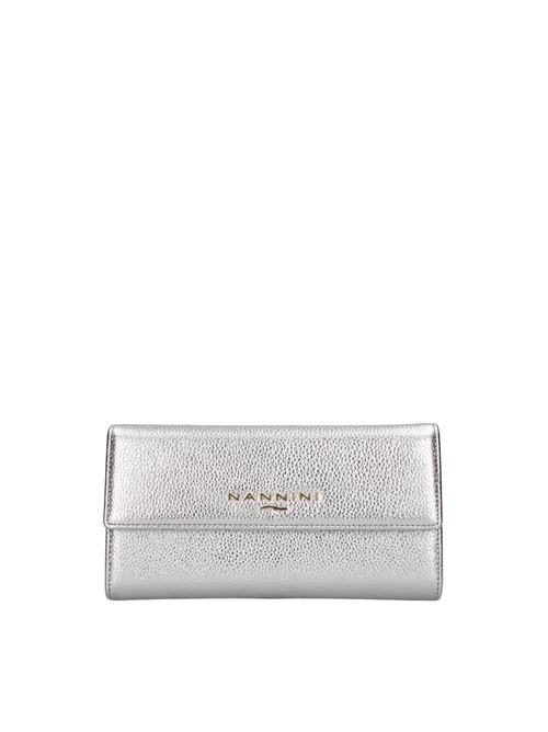Portafogli in pelle NANNINI | QB0695ARGENTO