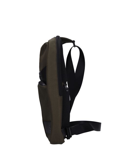 Zaino monospalla in tessuto PIQUADRO | CA5751W129VERDE
