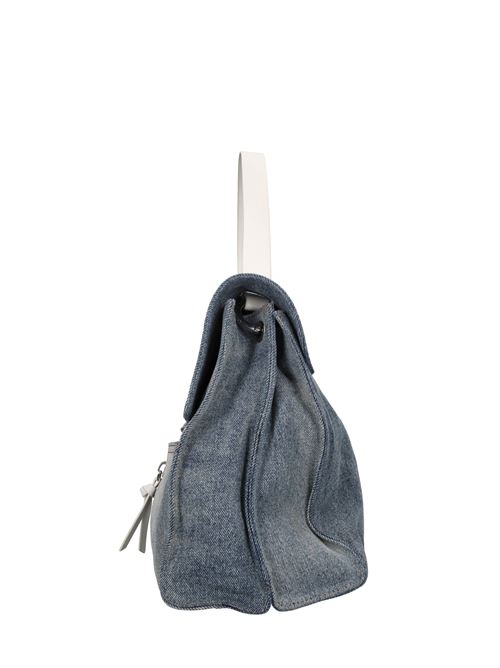 Borsa in tessuto REBELLE | REB0176DENIM-BIANCO