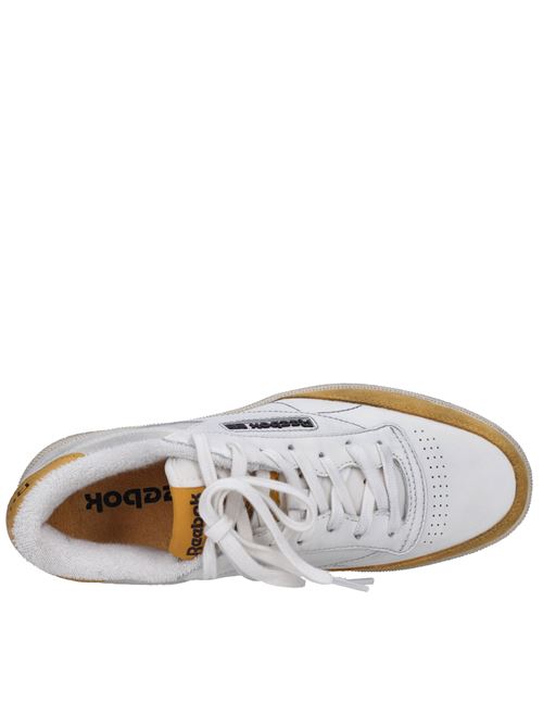 Suede leather and fabric sneakers REEBOK | RMIA011C99LEA0050122BIANCO-SENAPE