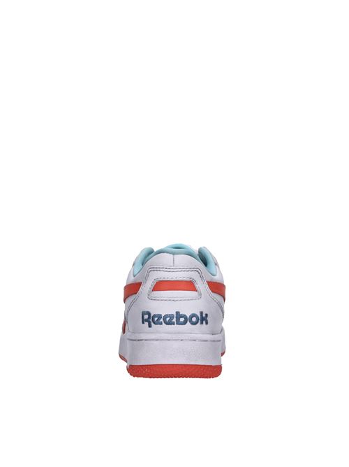 Leather and suede sneakers REEBOK | RMIA013C99LEA0020620BIANCO-ARANCIO-CELESTE