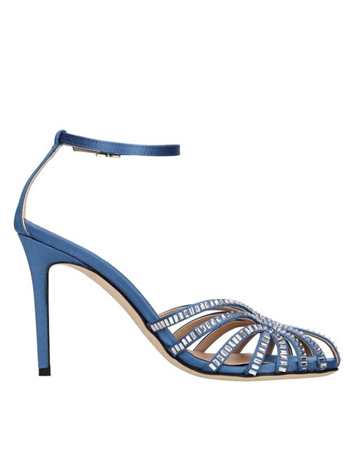 Fabric sandals with rhinestones SEMICOUTURE | S4/S/S4Z08BLU