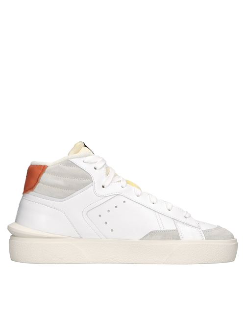 Sneakers in pelle e tessuto STRYPE | ST1501-ARABIANCO-ARANCIO