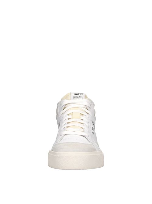 Sneakers in pelle e tessuto STRYPE | ST1501-ARABIANCO-ARANCIO