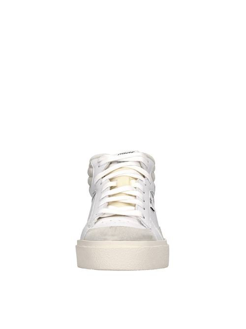 Sneakers in pelle e tessuto STRYPE | ST1501-ARGBIANCO-ARGENTO