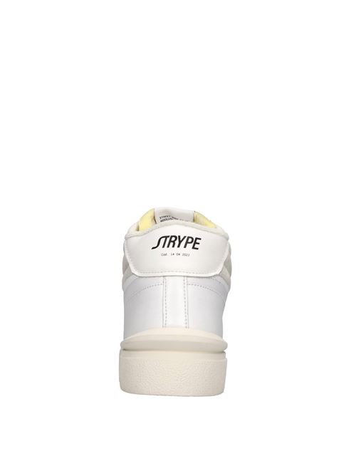 Sneakers in pelle e tessuto STRYPE | ST1501-BIABIANCO