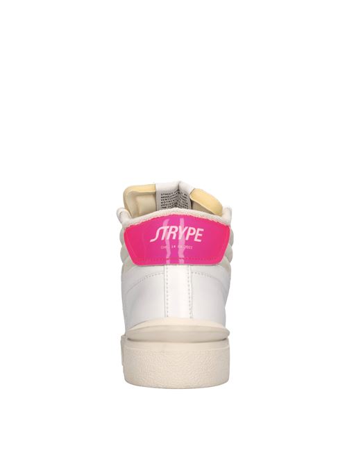 Sneakers in pelle e tessuto STRYPE | ST1501-FXFBIANCO-FUXIA