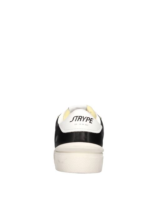 Sneakers in pelle e tessuto STRYPE | ST3001BIANCO-NERO