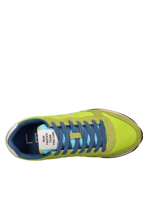 Sneakers in camoscio e tessuto SUN68 | Z34101LIME-BIANCO