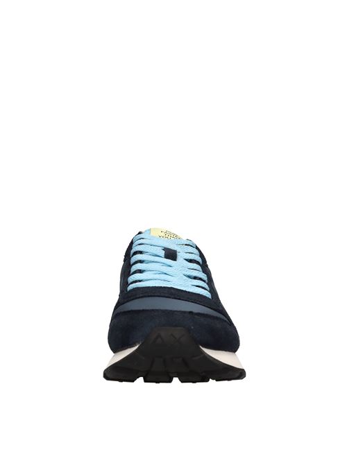 Sneakers in camoscio e tessuto SUN68 | Z34104BLU-ARANCIO