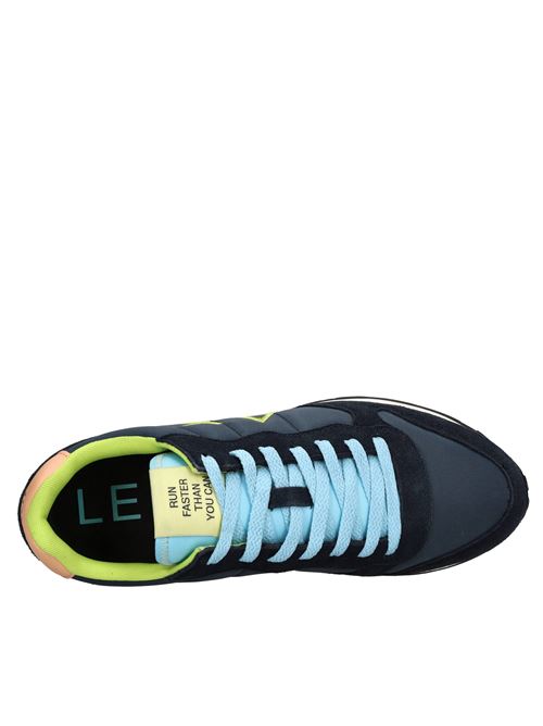 Sneakers in camoscio e tessuto SUN68 | Z34104BLU-ARANCIO