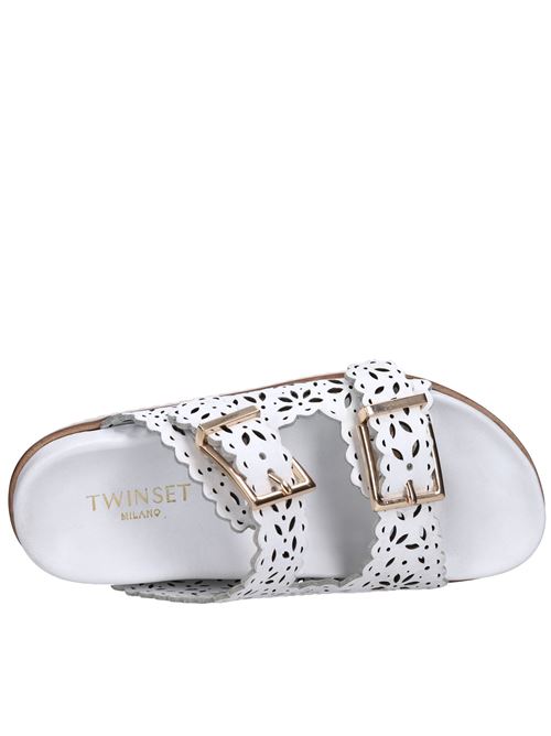 Mules in pelle TWINSET | 241TCT018BIANCO