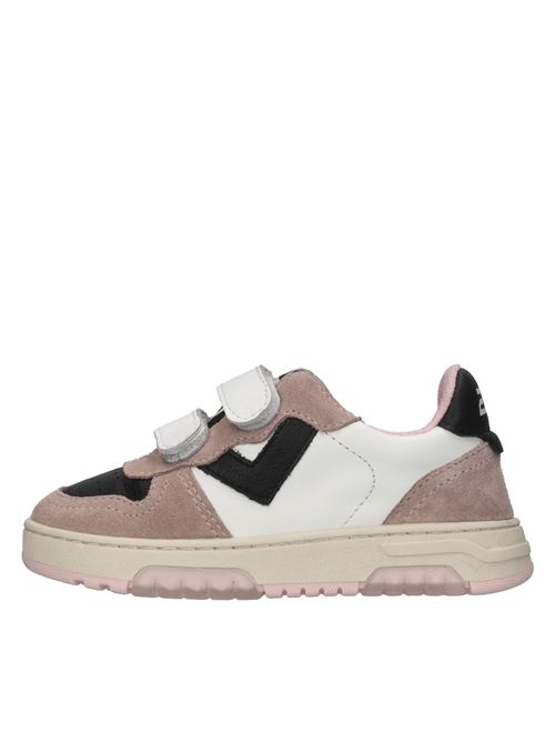 Sneakers in pelle 2B12 | BABYHYPER-WL019ROSA-NERO-BIANCO